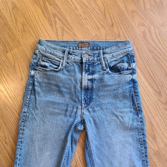 MOTHER DENIM MID RISE DAZZLER ANKLE JEANS TROPIC LIKE IT'S HOT STRETCH sz 26 - Picture 3 of 8
